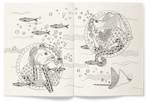 Les 4 Mondes colouring book, Hermès